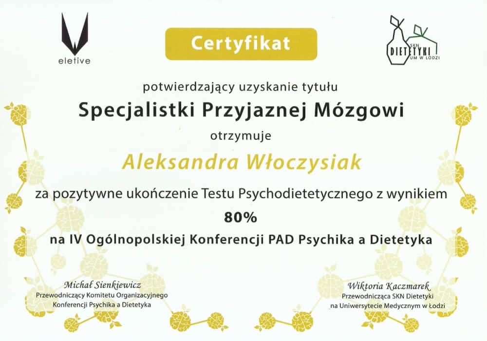 certyfikat aleksandra wloczysiak 1